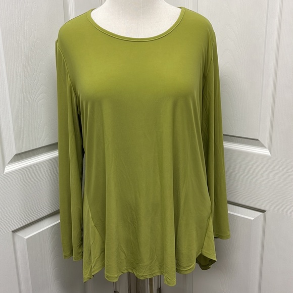ANTTONY Original New Solid Green Pullover Tunic Top XL - Picture 1 of 10
